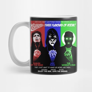 The Cornetto Trilogy: Three Flavours of Doom! Mug